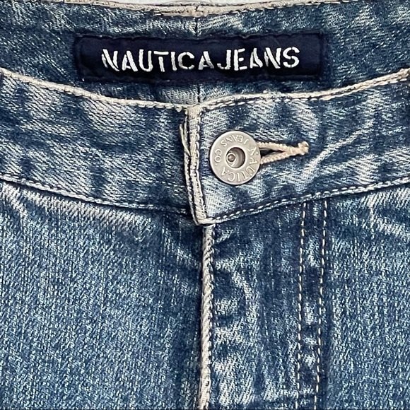 Vintage Nautica Jeans Classic Fit Straight Mid-Rise Blue Denim Med Wash Size 6 - Picture 4 of 16